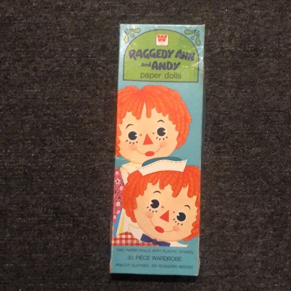 Vintage Whitman Raggedy Ann & Andy Paper Doll Set Original Box - Picture 1 of 5